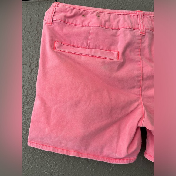 Women's American Eagle Bright Pink Midi Stretch Shorts - Size 2 - Picture 11 of 14